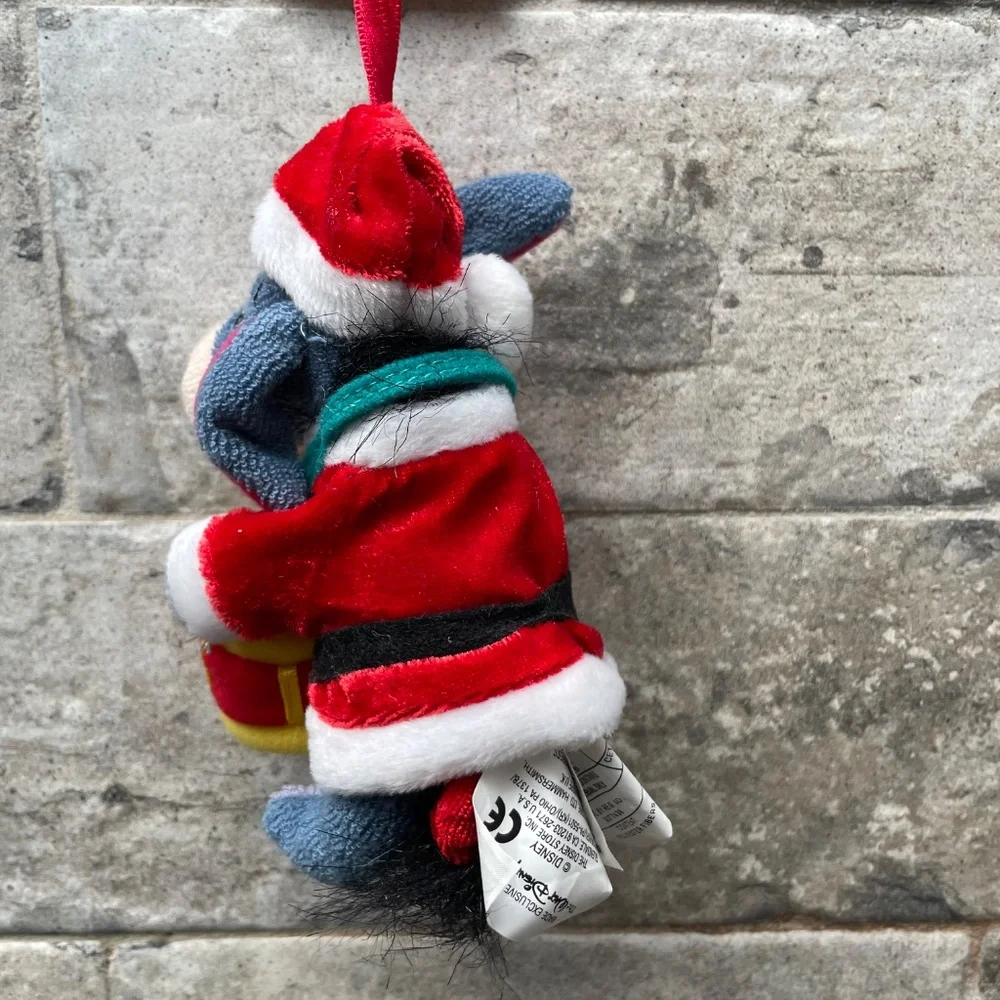 ❤️ DISNEY STORE 2002 EEYORE DRUMMER BOY STUFFED ORNAMENT